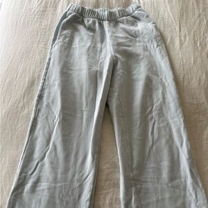 Hollister Light Blue/Gray Wide Leg Sweatpants